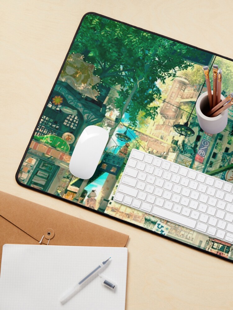 Alternate view of Anime fantasy urban Mouse Pad