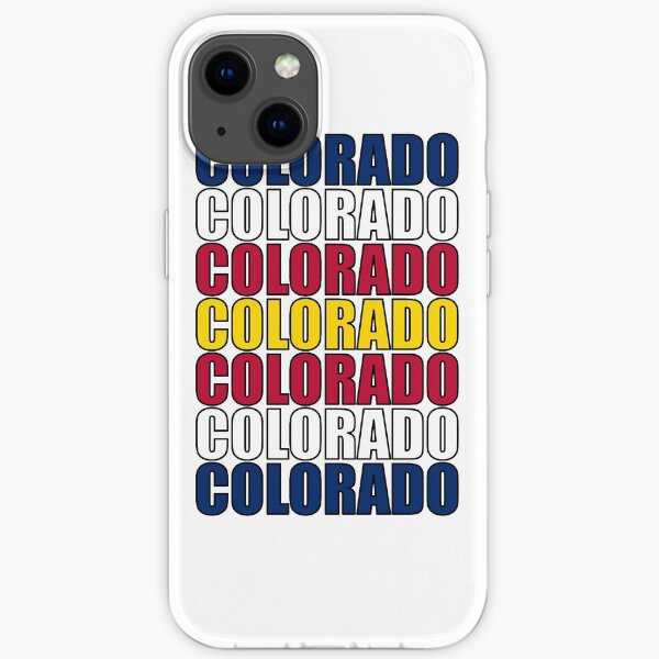 Colorado Text Flag iPhone Soft Case