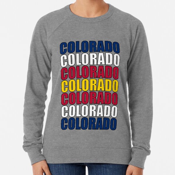 Colorado Text Flag Lightweight Sweatshirt