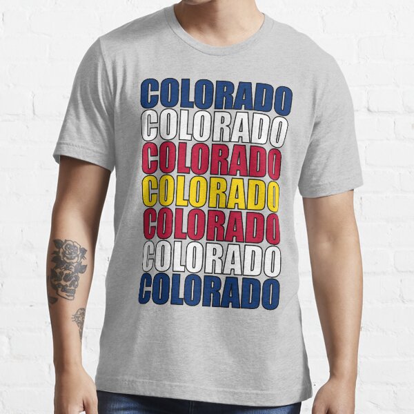 Colorado Text Flag Essential T-Shirt