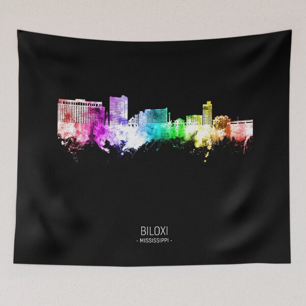 Item preview, Biloxi Mississippi Skyline designed and sold by ArtPrints.