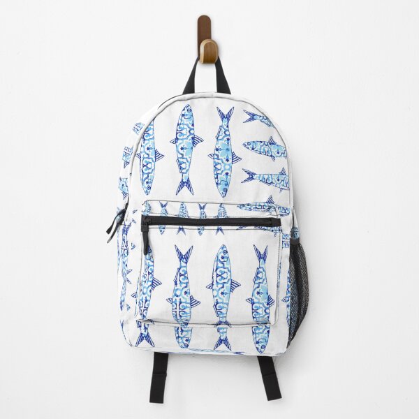 Item preview, Sardine with portuguese blue tile design - Good sardines only in Portugal designed and sold by Vânia Rocha.