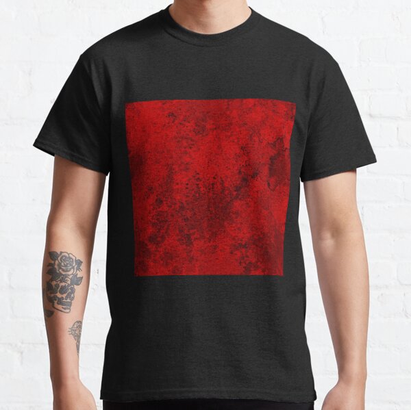 Red Marble Headstone Grunge Texture Classic T-Shirt