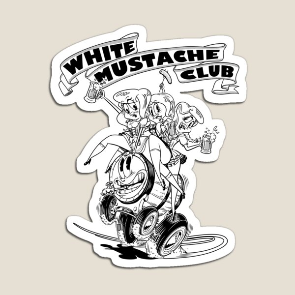 Item preview, "WHITE MUSTACHE CLUB" #2 designed and sold by art-by-nidan.