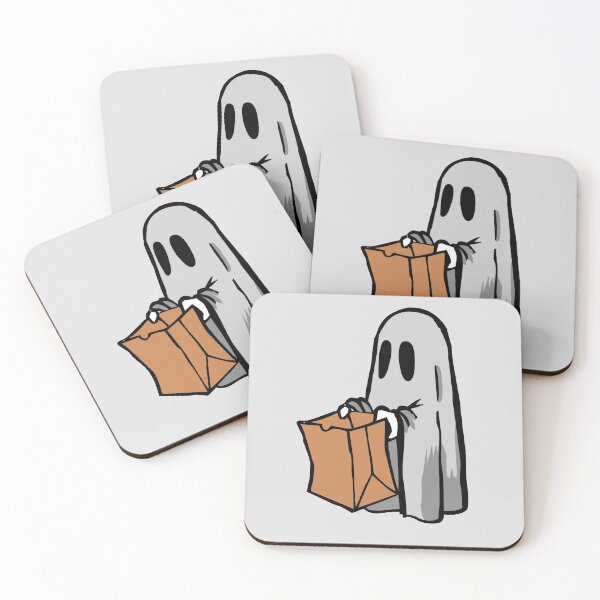 Item preview, Cute Ghost with Paper Bag designed and sold by Avani01.