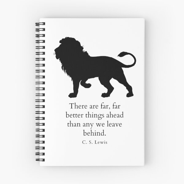Item preview, C. S. Lewis quote "There are far, far better things ahead than any we leave behind" designed and sold by MalloryCrafts.