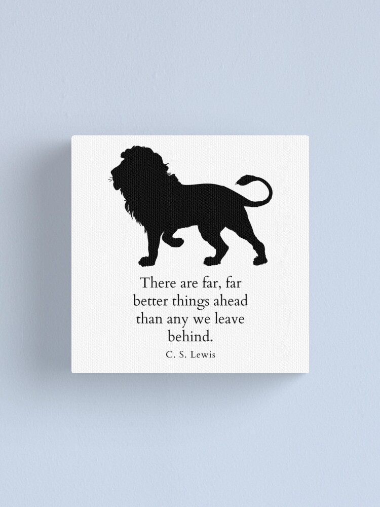 Courage Dear Heart Print CS Lewis Quote Narnia Vibrant 