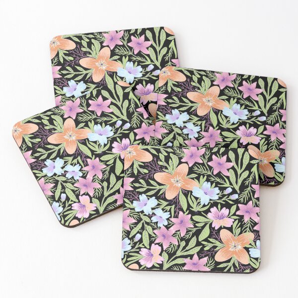 Item preview, Colorful floral leaves pattern designed and sold by Dear-Ashlin.