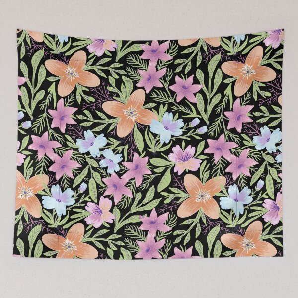 Item preview, Colorful floral leaves pattern designed and sold by Dear-Ashlin.