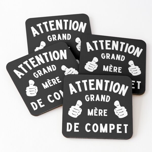 Aperçu de l'œuvre Attention grand-mère de compet humour famille créée et vendue par joozybart.