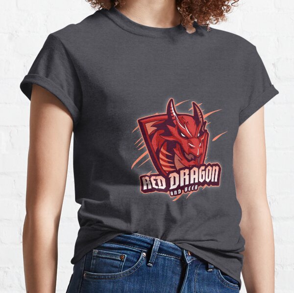 red dragon and beer t-shirt, red bearded dragon and beer t-shirts, red bearded dragon Not and beer t-shrit Classic T-Shirt