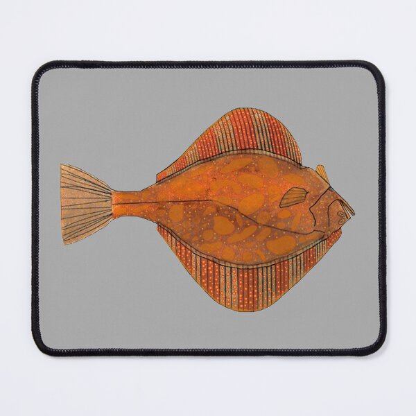 Item preview, Orange Bubble Starry Flounder designed and sold by fishfolkart.