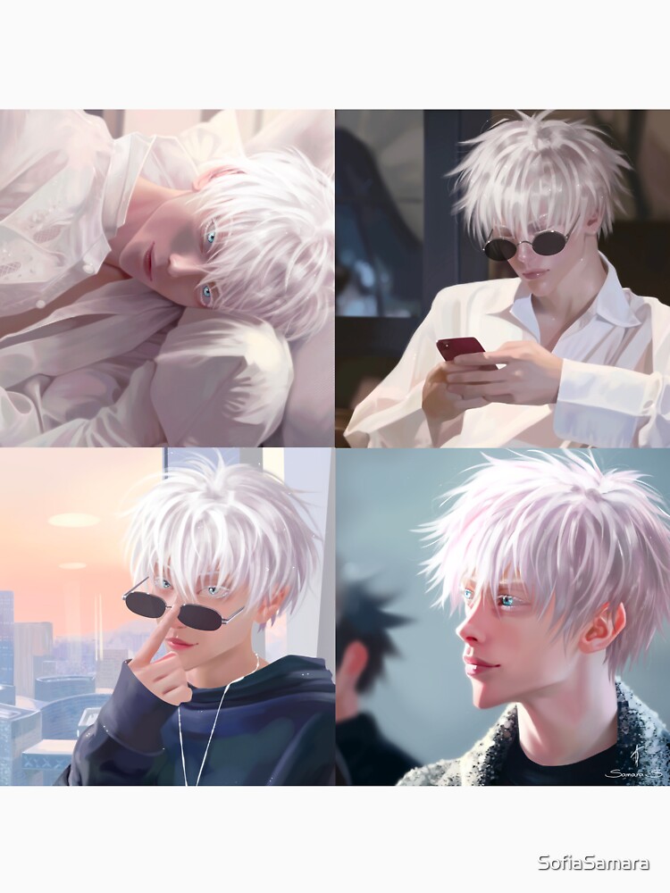 "Gojo Satoru???s color palette " T-shirt for Sale by SofiaSamara | Redbubble | gojo t-shirts ...