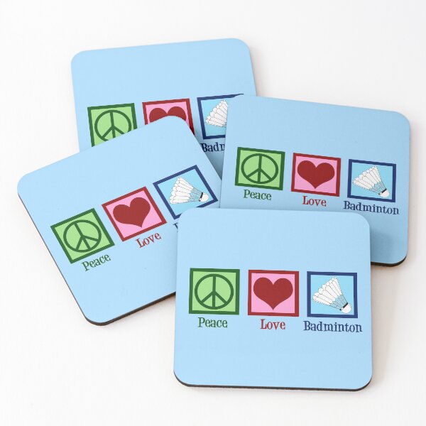 Item preview, Peace Love Badminton designed and sold by Epic Love Designs.