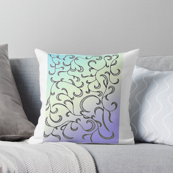 Item preview, Curved lines with colored background designed and sold by chloe-09.
