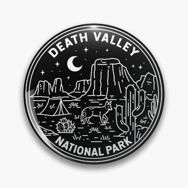 Item preview, Death Valley National Park Monoline designed and sold by KrisSidDesigns.