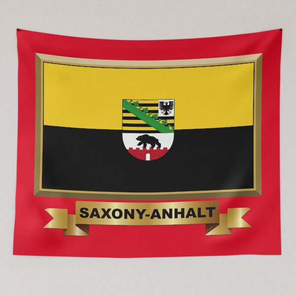 Item preview, SAXONY-ANHALT Flag Gifts, Masks, Stickers & Products designed and sold by mpodger.