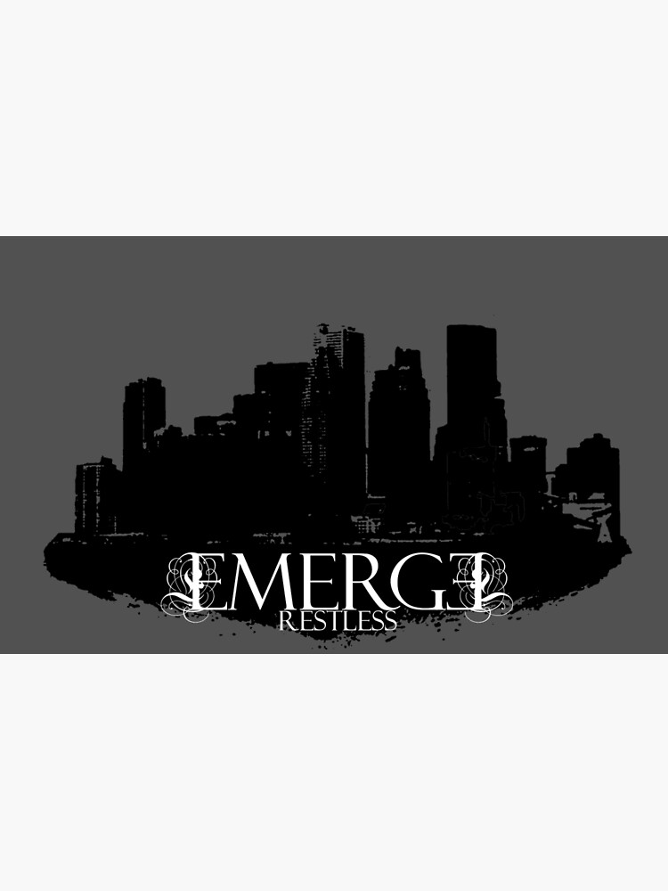 Thumbnail 2 of 2, Postcard, Emerge Restless - City Skyline designed and sold by sonicdecoyrecs.