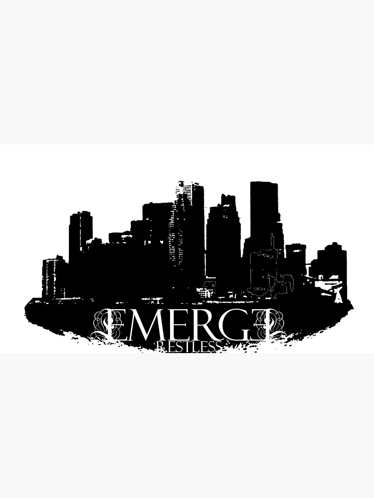 Thumbnail 7 of 7, Cap, Emerge Restless - City Skyline designed and sold by sonicdecoyrecs.