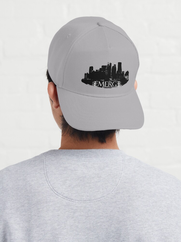 Thumbnail 4 of 7, Cap, Emerge Restless - City Skyline designed and sold by sonicdecoyrecs.