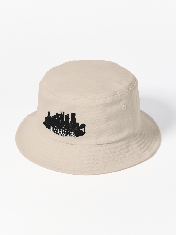 Thumbnail 1 of 6, Bucket Hat, Emerge Restless - City Skyline designed and sold by sonicdecoyrecs.