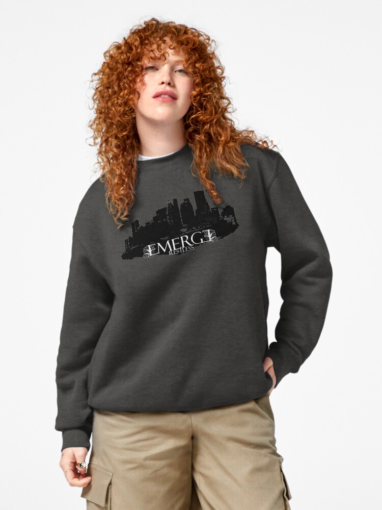 Thumbnail 4 of 7, Pullover Sweatshirt, Emerge Restless - City Skyline designed and sold by sonicdecoyrecs.