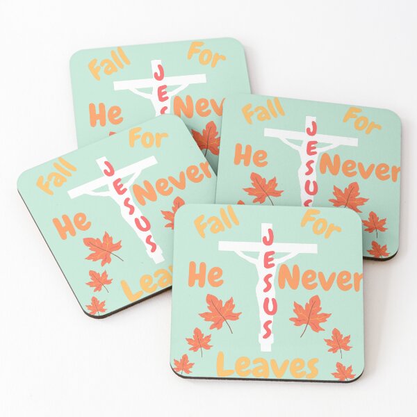 Item preview, Fall for jesus he never leaves religious autumn leaves designed and sold by DylanJones1.