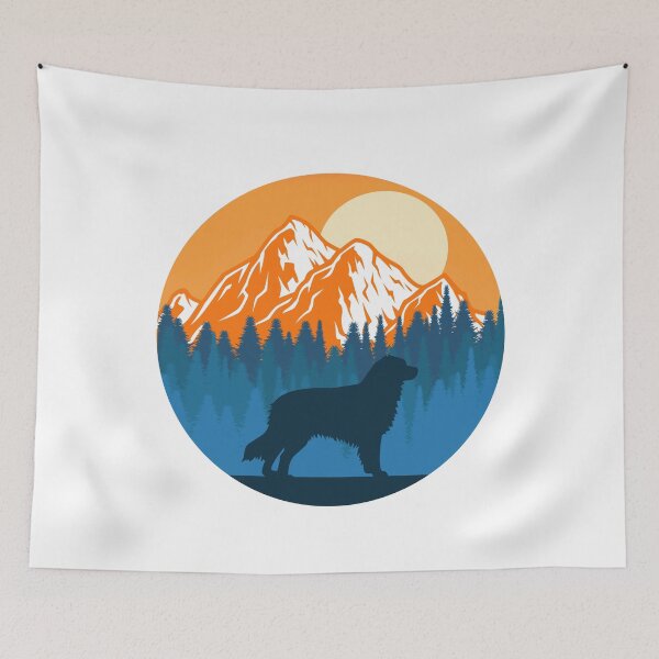 Item preview, Australian Shepherd Dog Silhouette Sunset Mountain Forest australian shepherd lover designed and sold by alaechamlal.