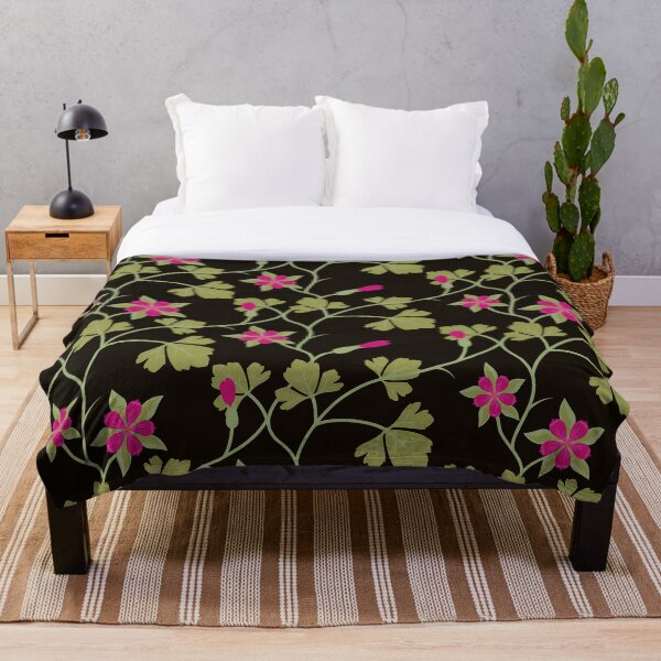 Item preview, Pink Flower Vine Pattern designed and sold by pattern-tree.