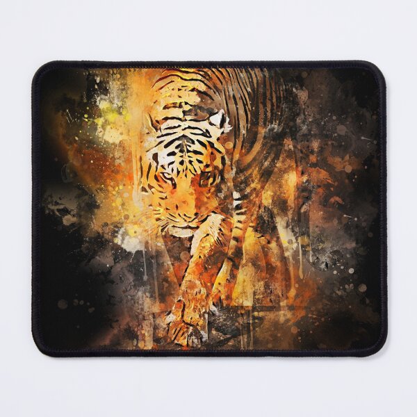 Item preview, Black Flaming Tiger designed and sold by Lemoire.