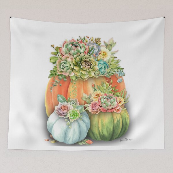 Item preview, Pumpkins With Succulents B  designed and sold by Jean Plout.
