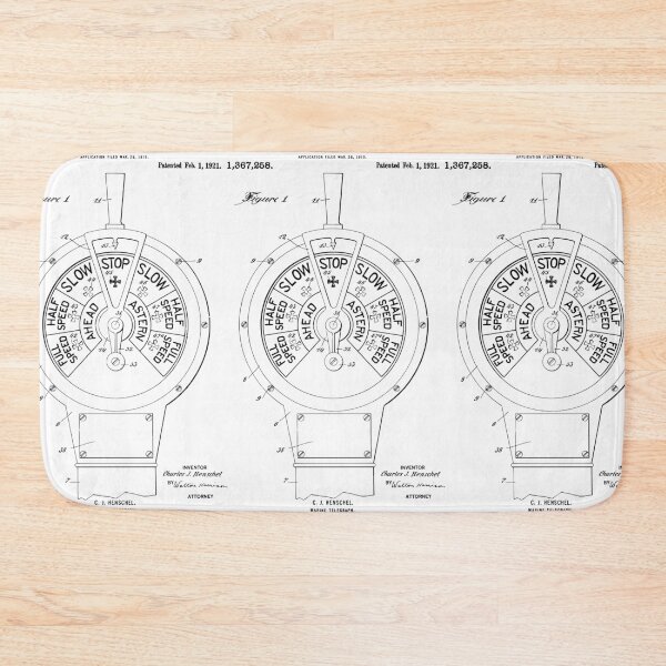 Item preview, 1921 Marine telegraph patent art designed and sold by thepatentstudio.