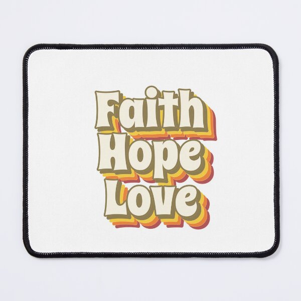 Item preview, Faith Hope Love Retro Seventies Design designed and sold by macfriends.