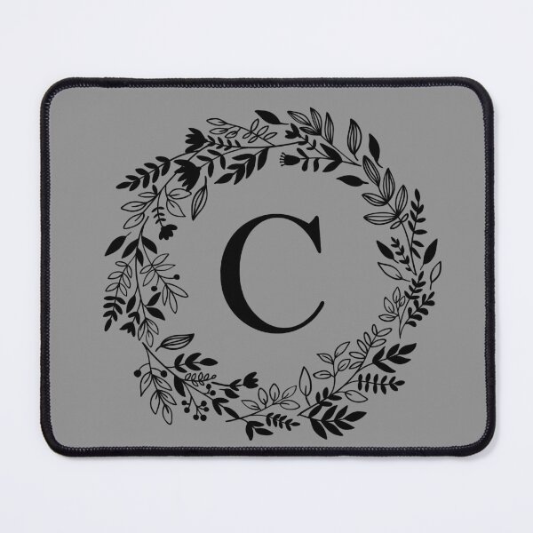 Item preview, Letter C with Floral Wreath - Initial C - Monogram Art designed and sold by thelustrous.
