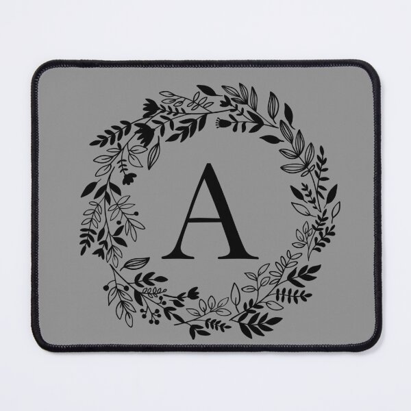 Item preview, Letter A with Floral Wreath - Initial A - Monogram Art designed and sold by thelustrous.