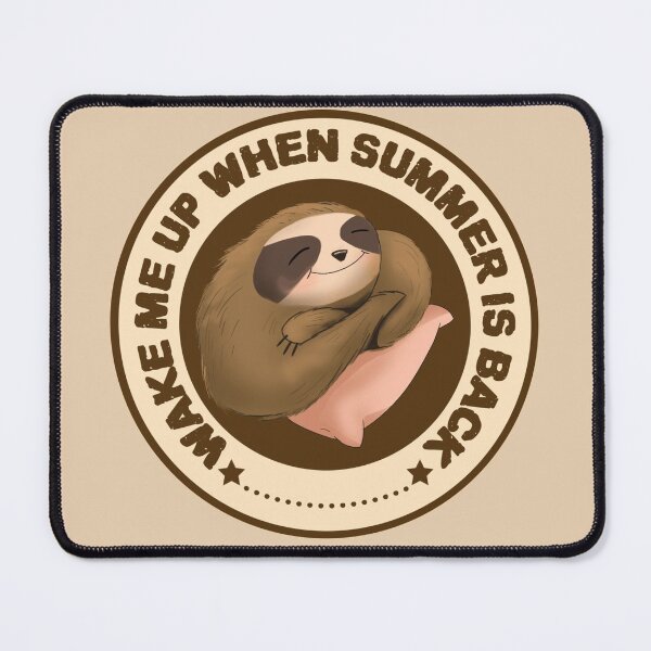 Item preview, Sleep Quote - Wake Me Up When Summer is Back designed and sold by artbyvicky.