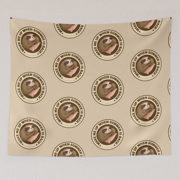Item preview, Sleep Quote - Wake Me Up When Summer is Back designed and sold by artbyvicky.