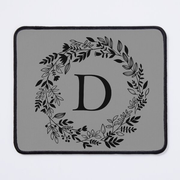 Item preview, Letter D with Floral Wreath - Initial D - Monogram Art designed and sold by thelustrous.