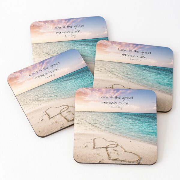 Item preview, Louise Hay Quote, Love is the great miracle cure, Heal Yourself designed and sold by MamaSweetea.