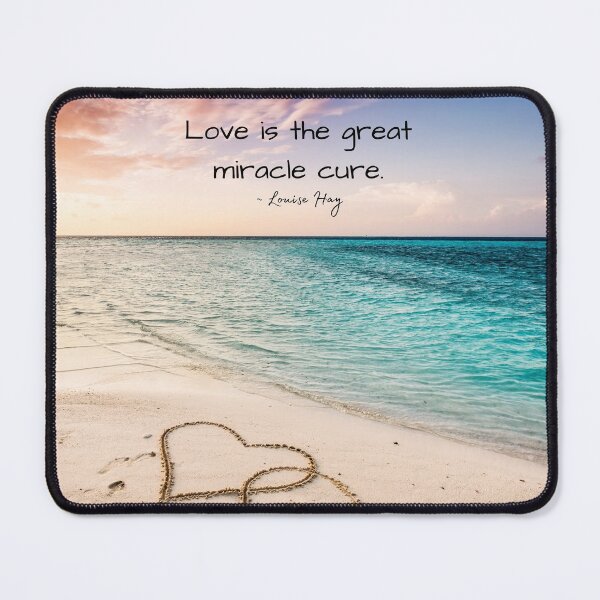 Item preview, Louise Hay Quote, Love is the great miracle cure, Heal Yourself designed and sold by MamaSweetea.
