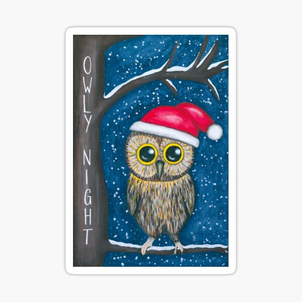 Owly night Sticker