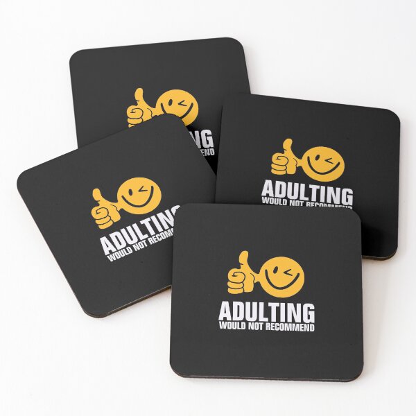 Item preview, Adulting Would Not Recommend funny designed and sold by empathylife.