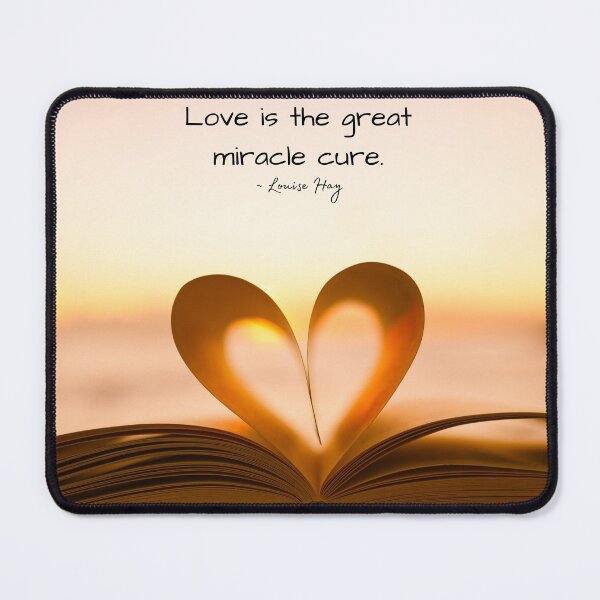 Item preview, Louise Hay Quote, Love is the great miracle cure, Heal Yourself designed and sold by MamaSweetea.