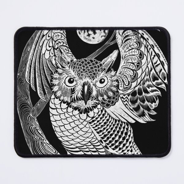 Item preview, Owl Positive (only visible on dark background) designed and sold by QuixoteRidge.