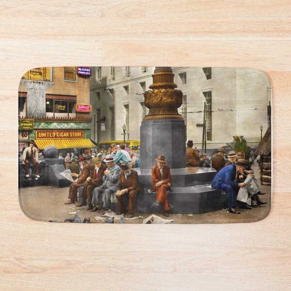 Item preview, City - Cincinnati, OH - Feeding the pigeons 1938 designed and sold by Mike Savad Photography.