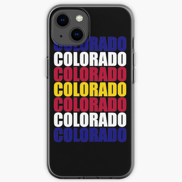 Colorado Text Flag Solid Colors iPhone Soft Case