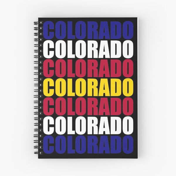 Item preview, Colorado Text Flag Solid Colors designed and sold by that5280lady.