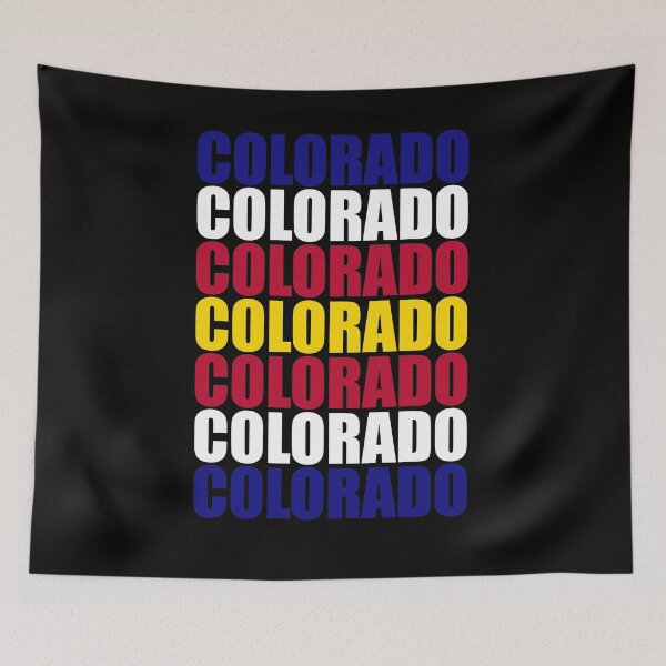 Item preview, Colorado Text Flag Solid Colors designed and sold by that5280lady.