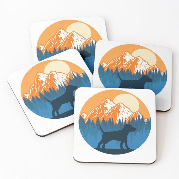 Item preview, Beagle Dog Silhouette Sunset Mountain Forest beagle lover designed and sold by alaechamlal.