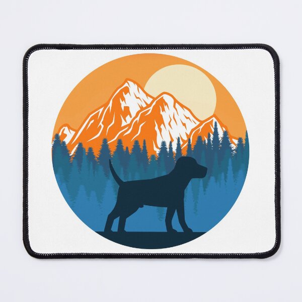 Item preview, Beagle Dog Silhouette Sunset Mountain Forest beagle lover designed and sold by alaechamlal.